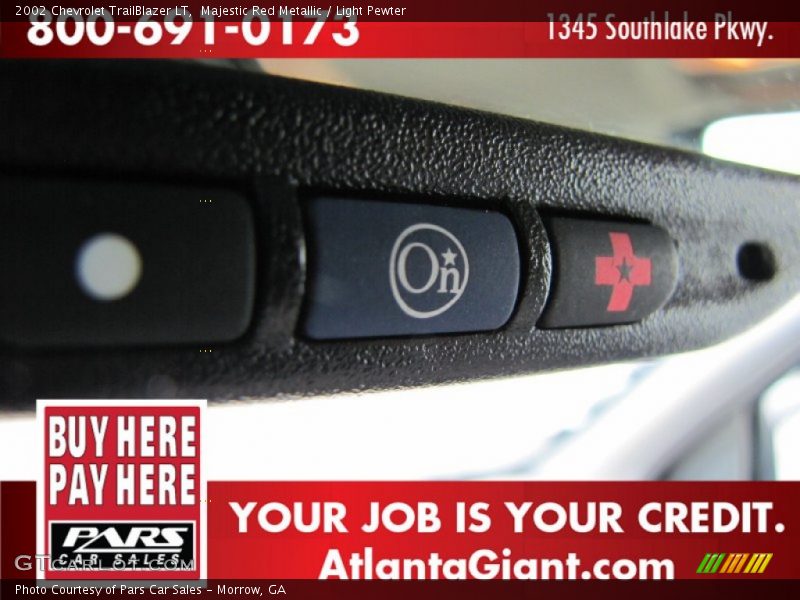 Majestic Red Metallic / Light Pewter 2002 Chevrolet TrailBlazer LT