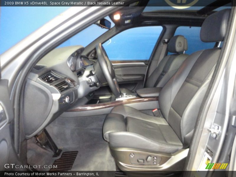 Space Grey Metallic / Black Nevada Leather 2009 BMW X5 xDrive48i