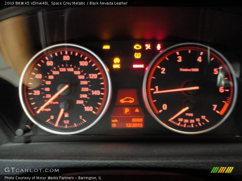 Space Grey Metallic / Black Nevada Leather 2009 BMW X5 xDrive48i