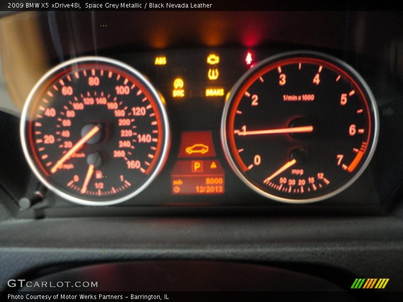 Space Grey Metallic / Black Nevada Leather 2009 BMW X5 xDrive48i