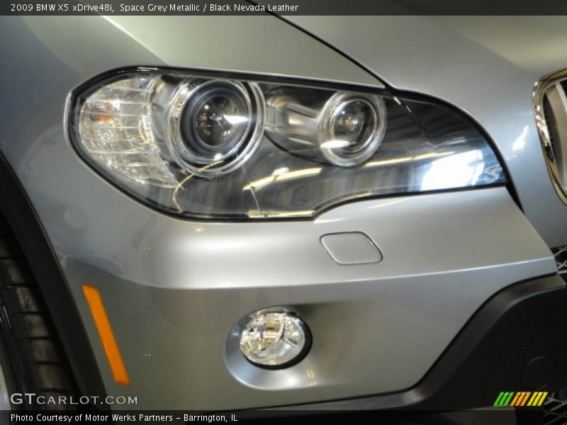 Space Grey Metallic / Black Nevada Leather 2009 BMW X5 xDrive48i