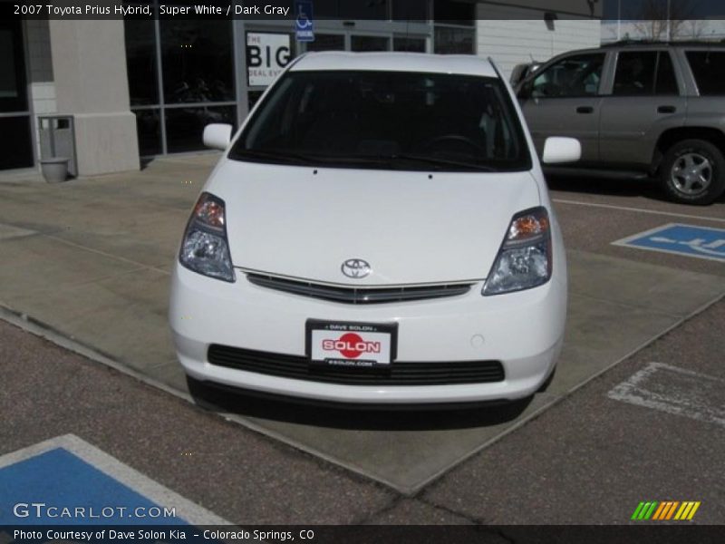 Super White / Dark Gray 2007 Toyota Prius Hybrid