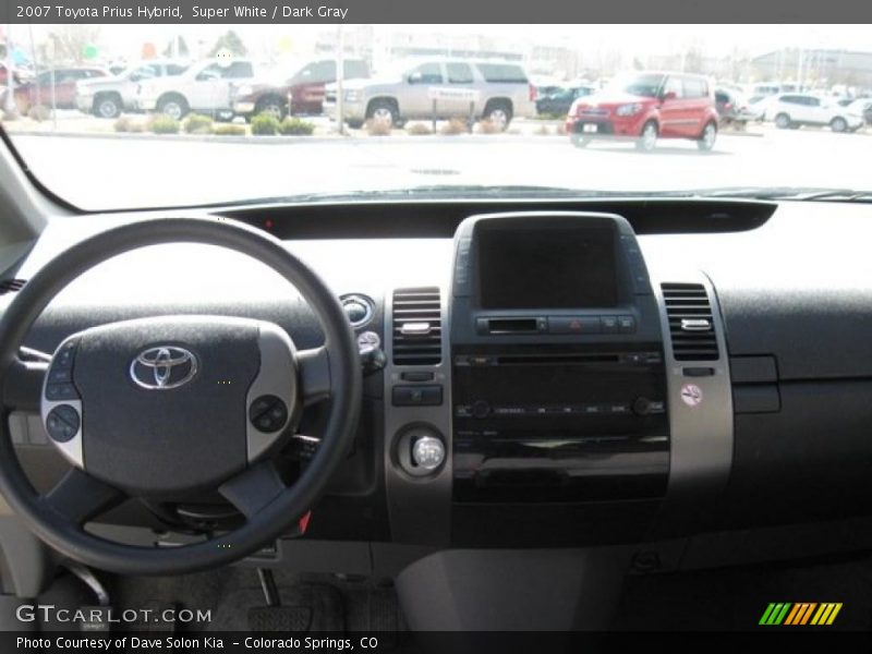 Super White / Dark Gray 2007 Toyota Prius Hybrid
