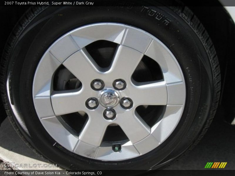 Super White / Dark Gray 2007 Toyota Prius Hybrid