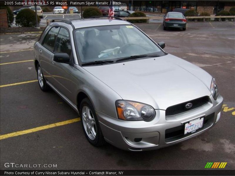 Platinum Silver Metallic / Black 2005 Subaru Impreza 2.5 RS Wagon