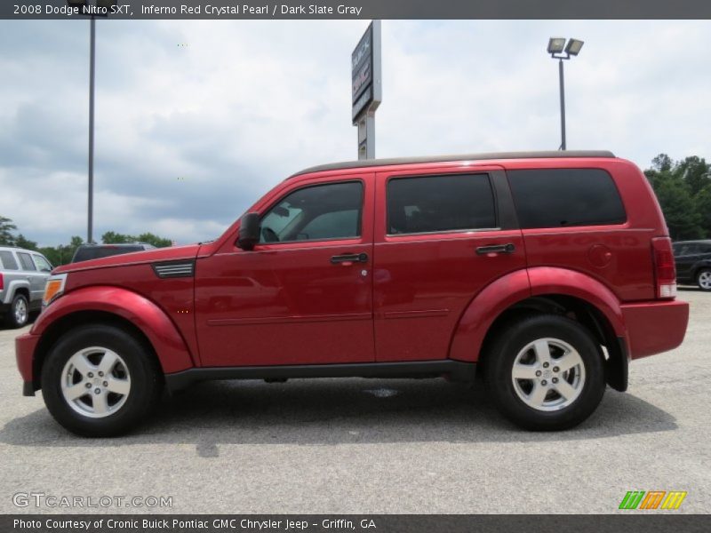 Inferno Red Crystal Pearl / Dark Slate Gray 2008 Dodge Nitro SXT