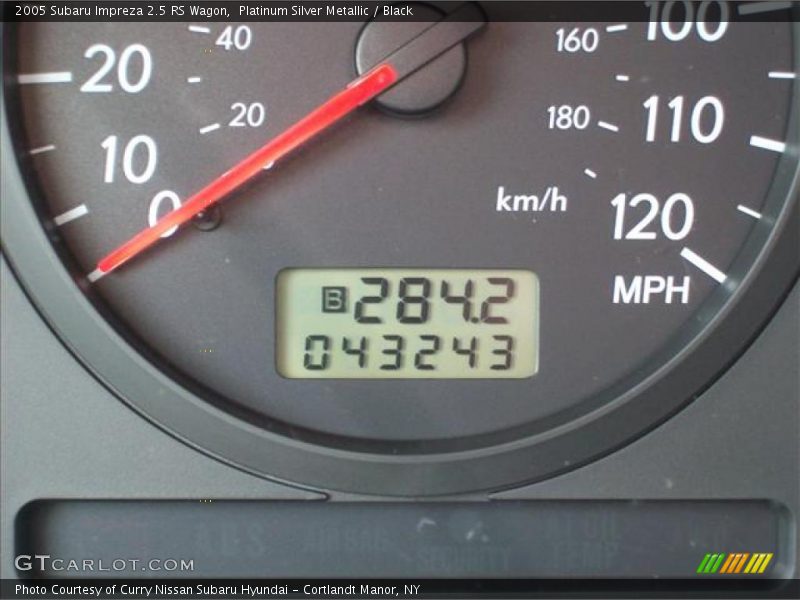 Platinum Silver Metallic / Black 2005 Subaru Impreza 2.5 RS Wagon