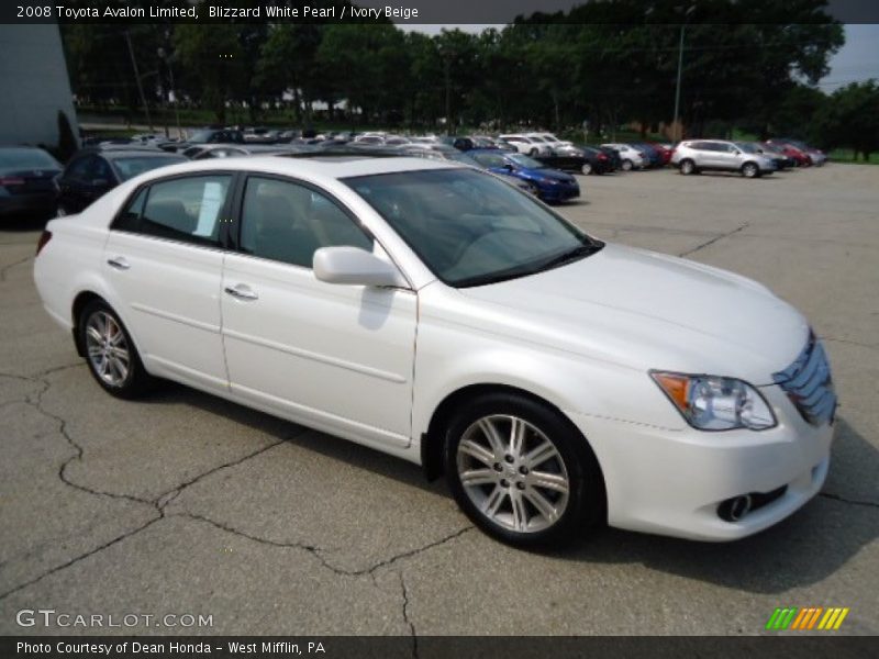 Blizzard White Pearl / Ivory Beige 2008 Toyota Avalon Limited