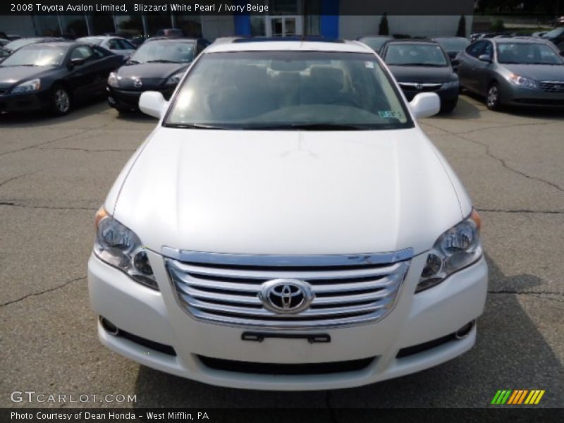Blizzard White Pearl / Ivory Beige 2008 Toyota Avalon Limited