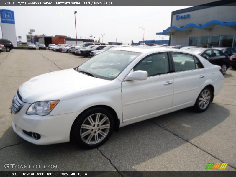 Blizzard White Pearl / Ivory Beige 2008 Toyota Avalon Limited