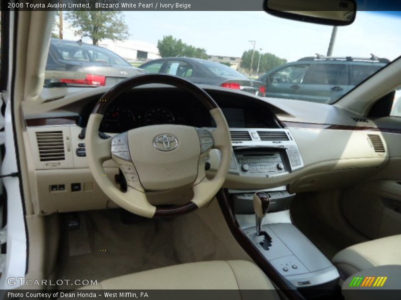 Blizzard White Pearl / Ivory Beige 2008 Toyota Avalon Limited