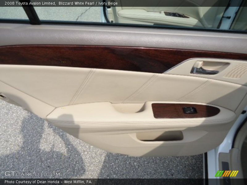Blizzard White Pearl / Ivory Beige 2008 Toyota Avalon Limited