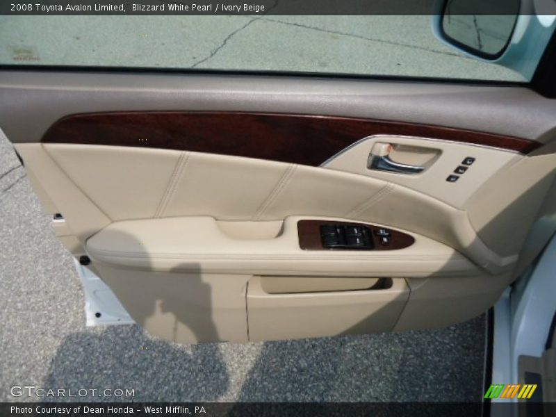 Blizzard White Pearl / Ivory Beige 2008 Toyota Avalon Limited