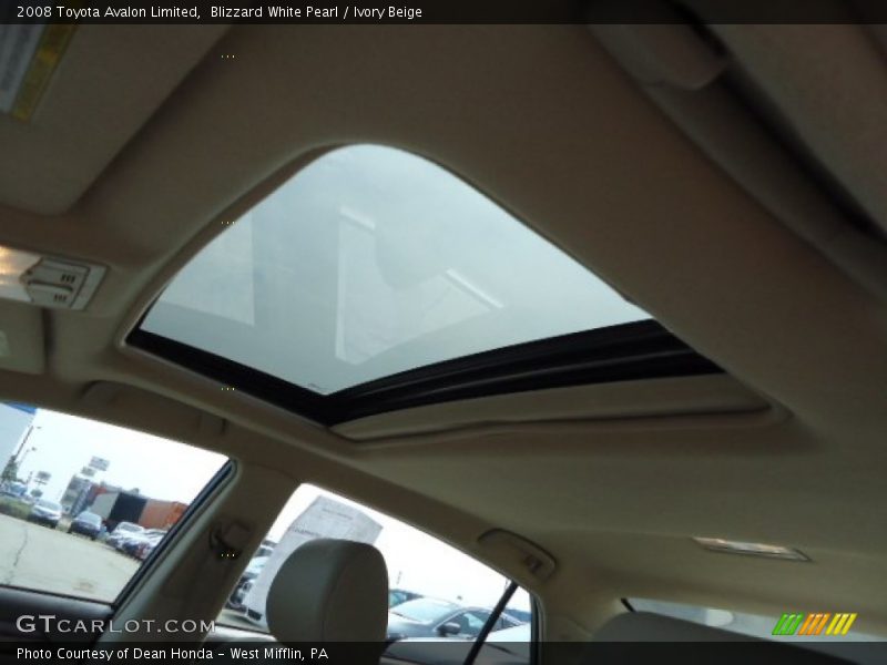 Blizzard White Pearl / Ivory Beige 2008 Toyota Avalon Limited