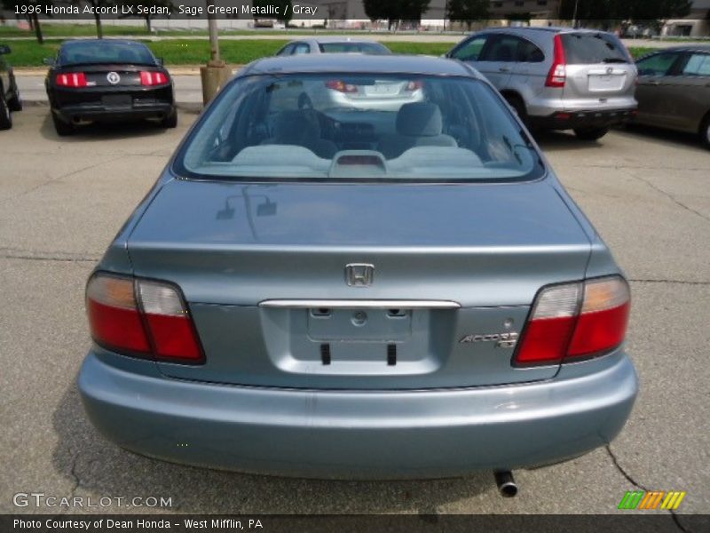 Sage Green Metallic / Gray 1996 Honda Accord LX Sedan