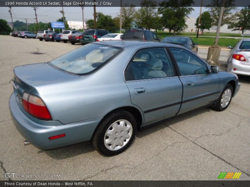 Sage Green Metallic / Gray 1996 Honda Accord LX Sedan