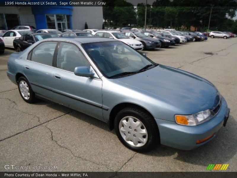 Sage Green Metallic / Gray 1996 Honda Accord LX Sedan