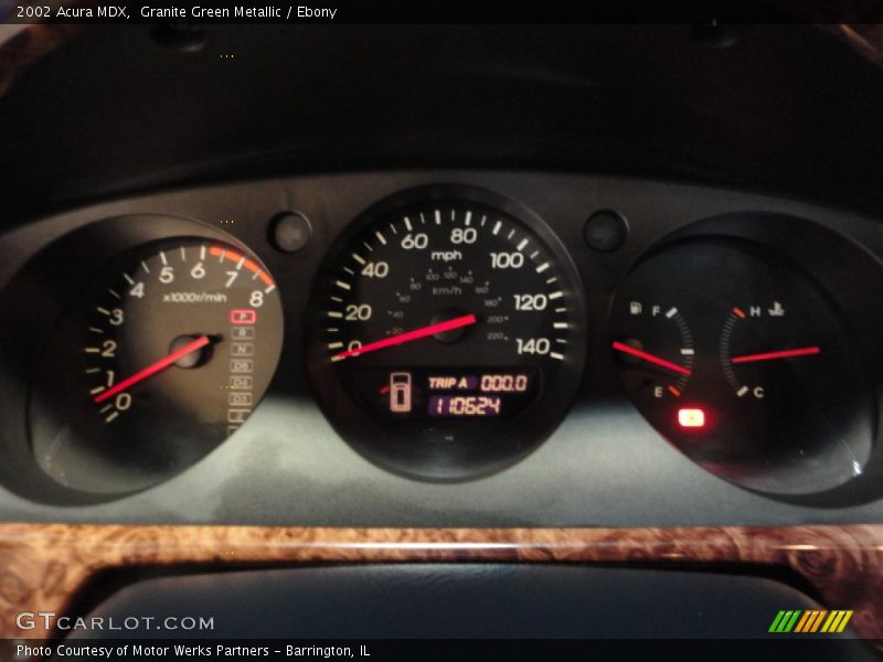 Granite Green Metallic / Ebony 2002 Acura MDX