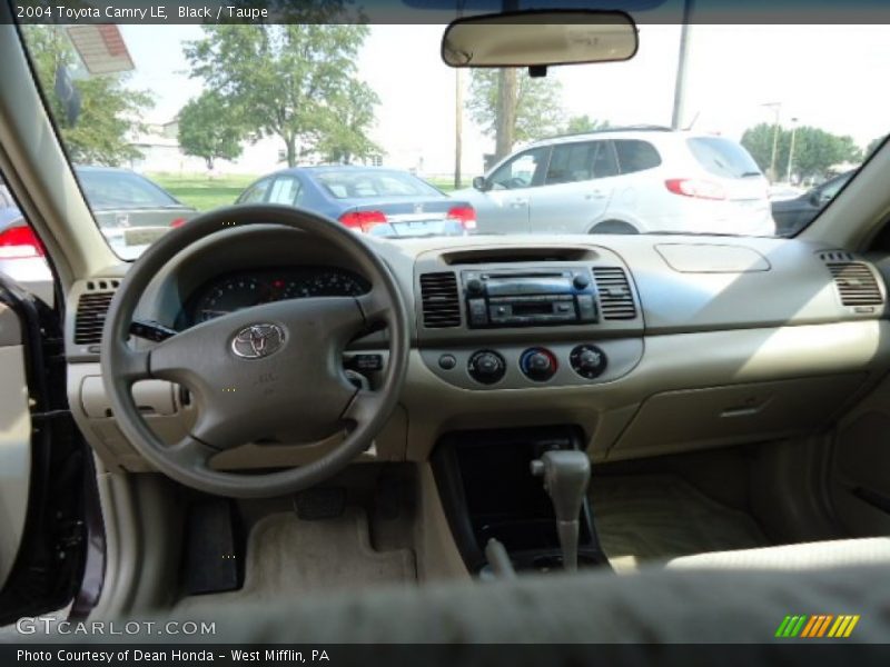 Black / Taupe 2004 Toyota Camry LE