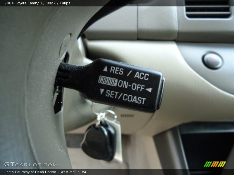 Black / Taupe 2004 Toyota Camry LE