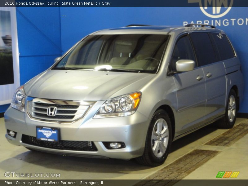 Slate Green Metallic / Gray 2010 Honda Odyssey Touring