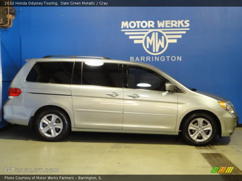 Slate Green Metallic / Gray 2010 Honda Odyssey Touring