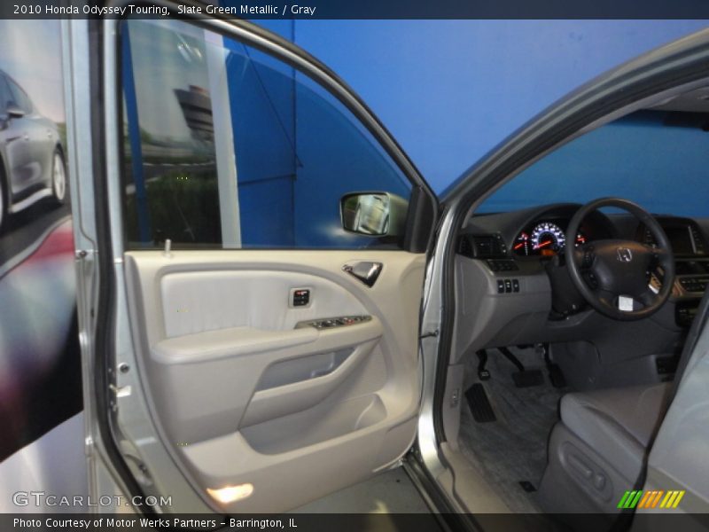 Slate Green Metallic / Gray 2010 Honda Odyssey Touring