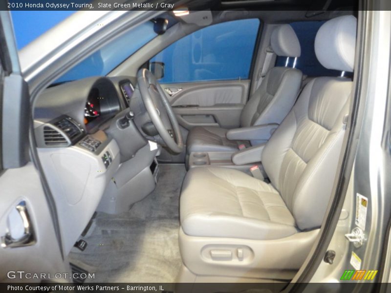 Slate Green Metallic / Gray 2010 Honda Odyssey Touring