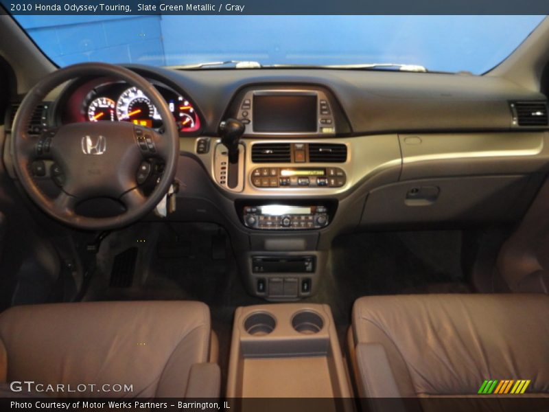 Slate Green Metallic / Gray 2010 Honda Odyssey Touring