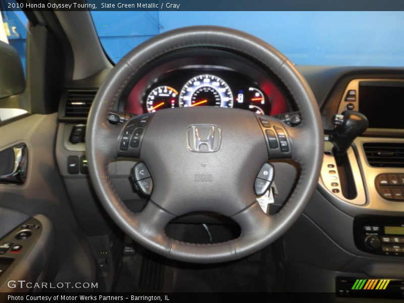 Slate Green Metallic / Gray 2010 Honda Odyssey Touring