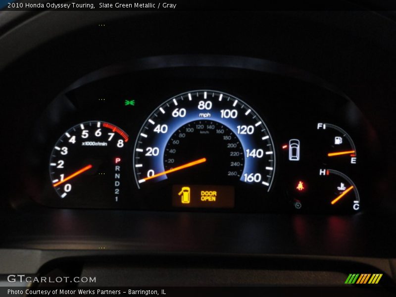 Slate Green Metallic / Gray 2010 Honda Odyssey Touring