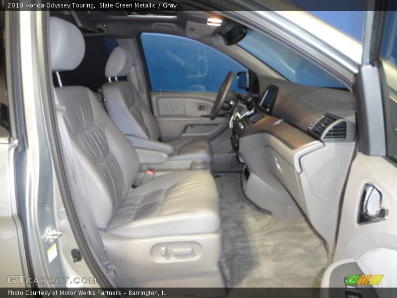 Slate Green Metallic / Gray 2010 Honda Odyssey Touring