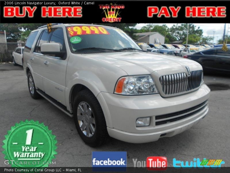 Oxford White / Camel 2006 Lincoln Navigator Luxury