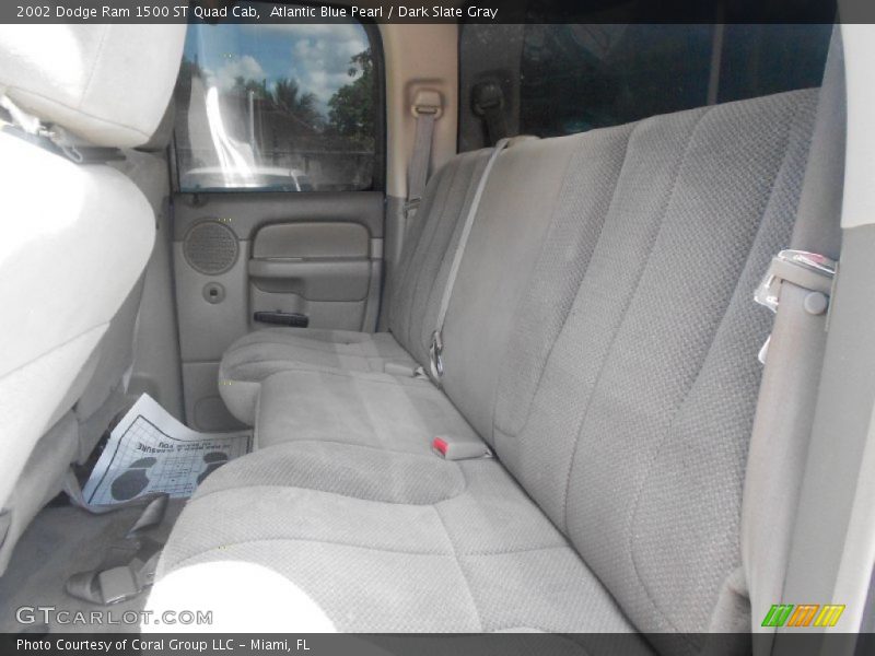 Atlantic Blue Pearl / Dark Slate Gray 2002 Dodge Ram 1500 ST Quad Cab
