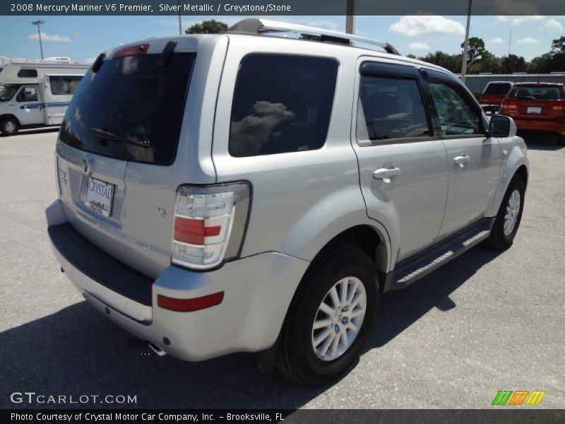 Silver Metallic / Greystone/Stone 2008 Mercury Mariner V6 Premier