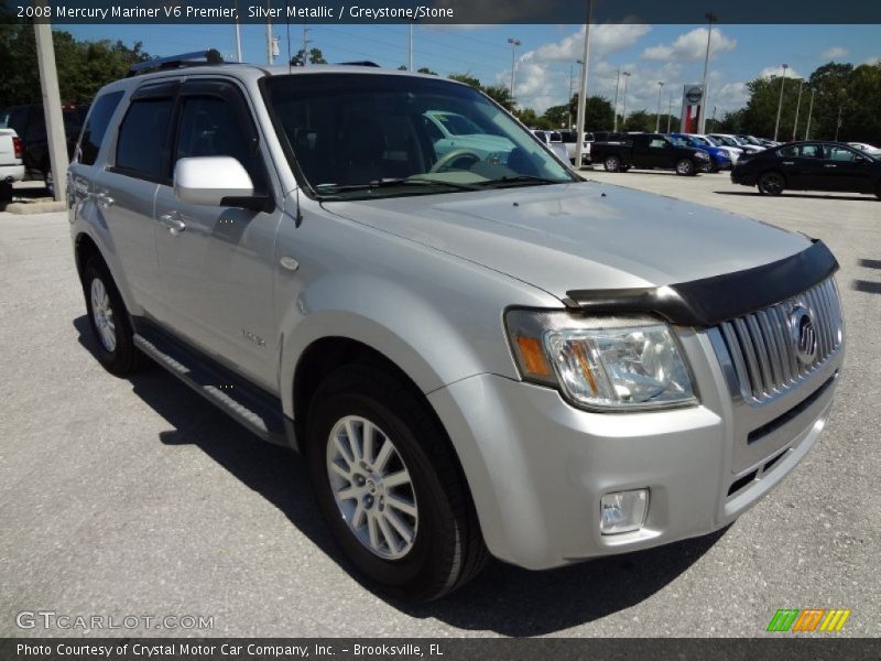 Silver Metallic / Greystone/Stone 2008 Mercury Mariner V6 Premier