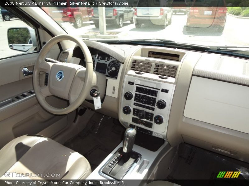 Silver Metallic / Greystone/Stone 2008 Mercury Mariner V6 Premier