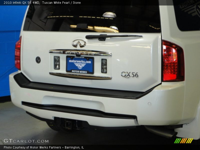 Tuscan White Pearl / Stone 2010 Infiniti QX 56 4WD