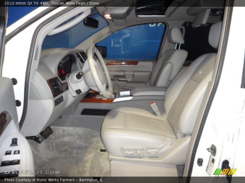 Tuscan White Pearl / Stone 2010 Infiniti QX 56 4WD