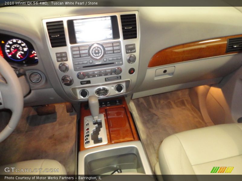 Tuscan White Pearl / Stone 2010 Infiniti QX 56 4WD