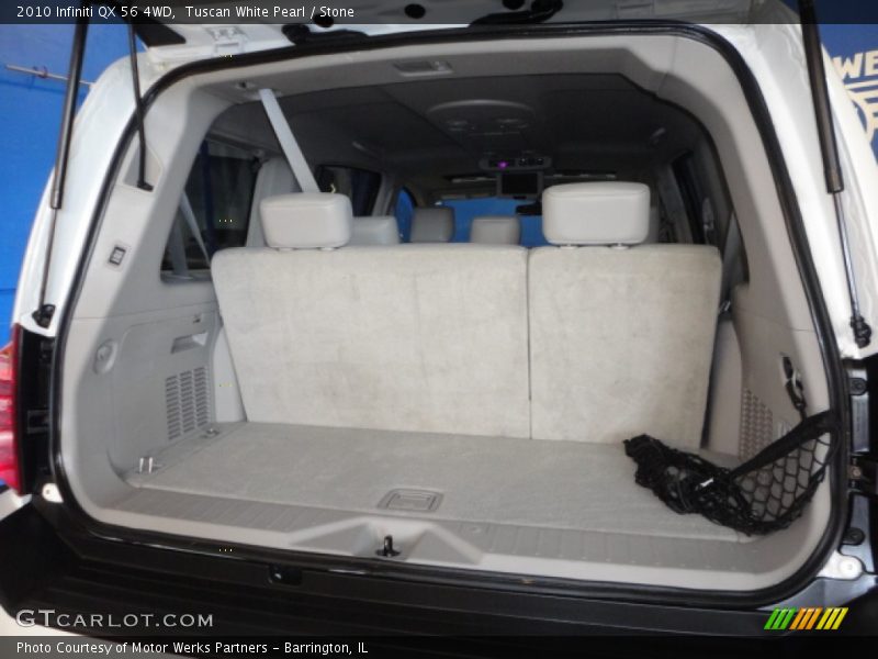 Tuscan White Pearl / Stone 2010 Infiniti QX 56 4WD