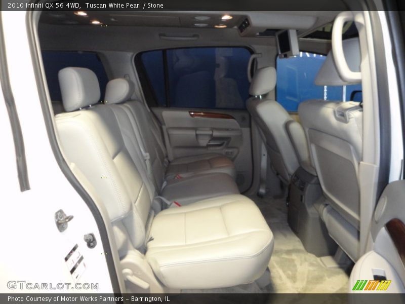 Tuscan White Pearl / Stone 2010 Infiniti QX 56 4WD