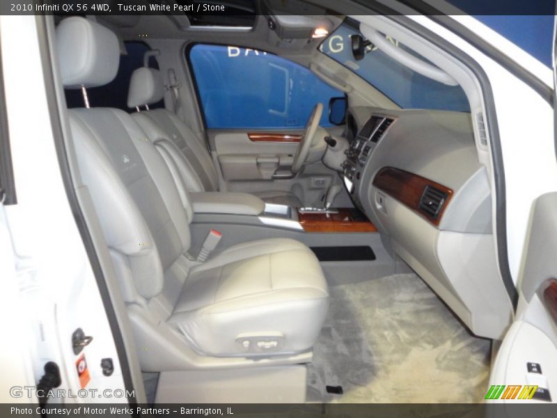 Tuscan White Pearl / Stone 2010 Infiniti QX 56 4WD