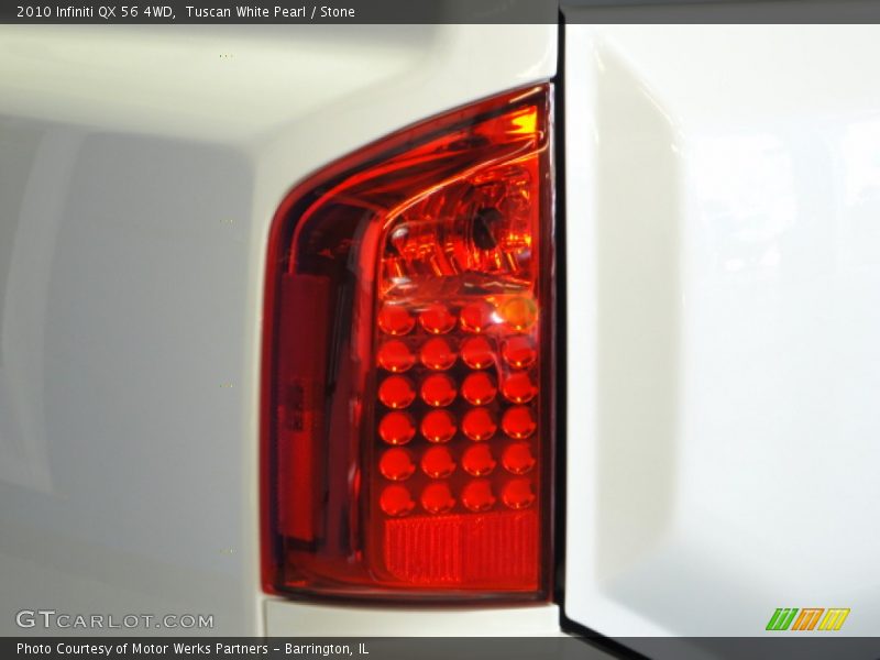 Tuscan White Pearl / Stone 2010 Infiniti QX 56 4WD