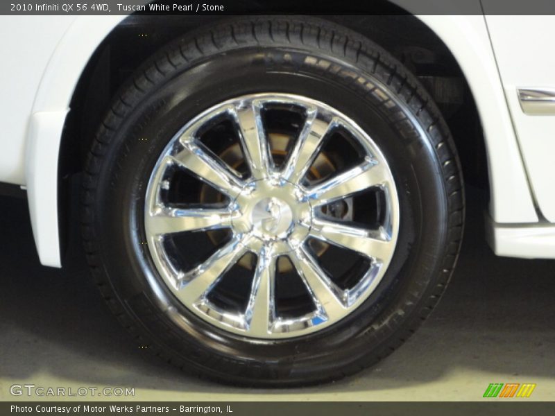 Tuscan White Pearl / Stone 2010 Infiniti QX 56 4WD