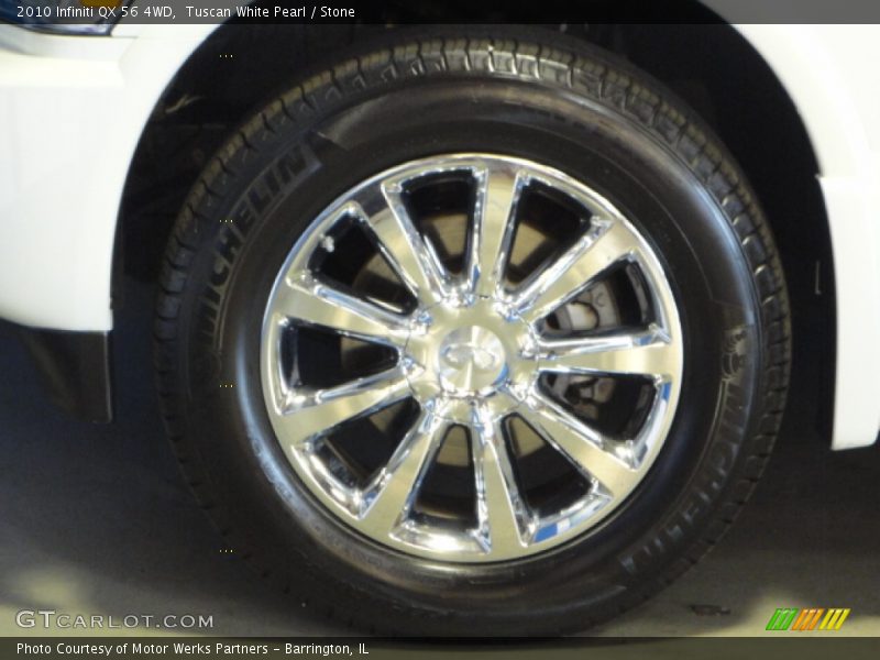 Tuscan White Pearl / Stone 2010 Infiniti QX 56 4WD