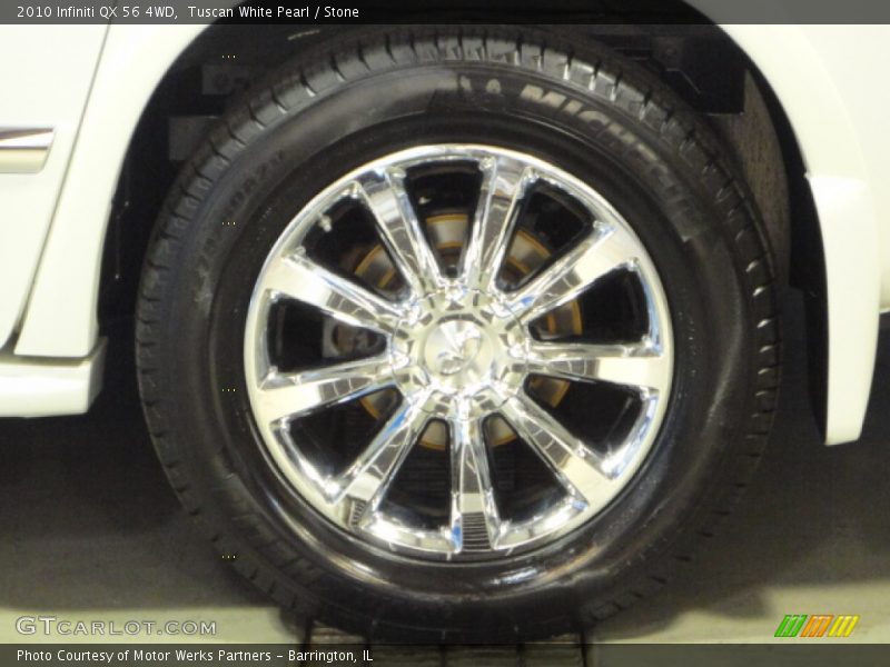 Tuscan White Pearl / Stone 2010 Infiniti QX 56 4WD