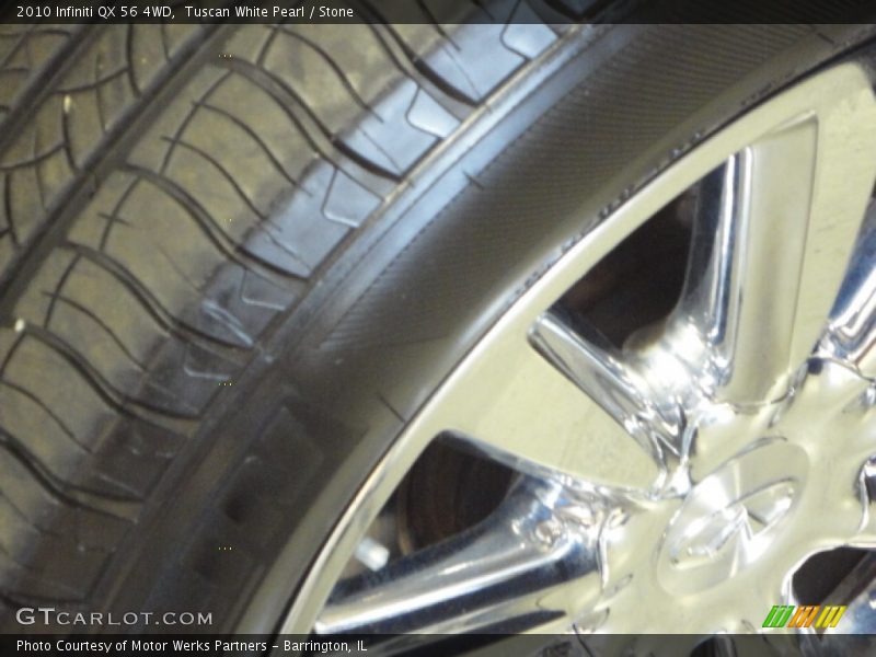 Tuscan White Pearl / Stone 2010 Infiniti QX 56 4WD