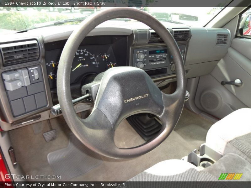 Bright Red / Gray 1994 Chevrolet S10 LS Regular Cab