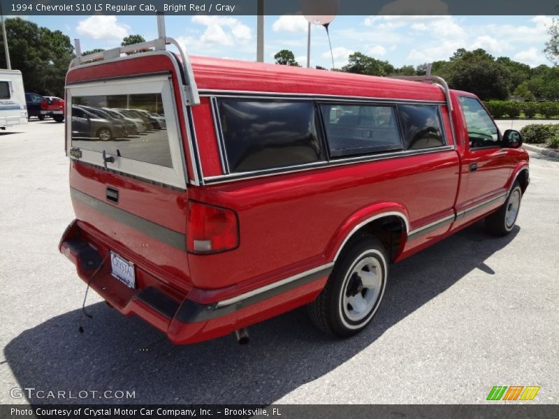 Bright Red / Gray 1994 Chevrolet S10 LS Regular Cab